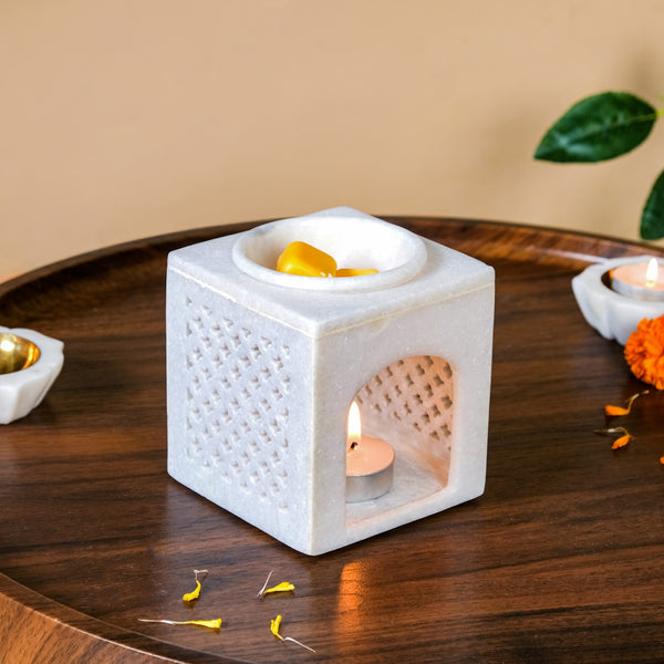 Jharokha Artistry Marble Essential Oil Diffuser Online - Premium ...