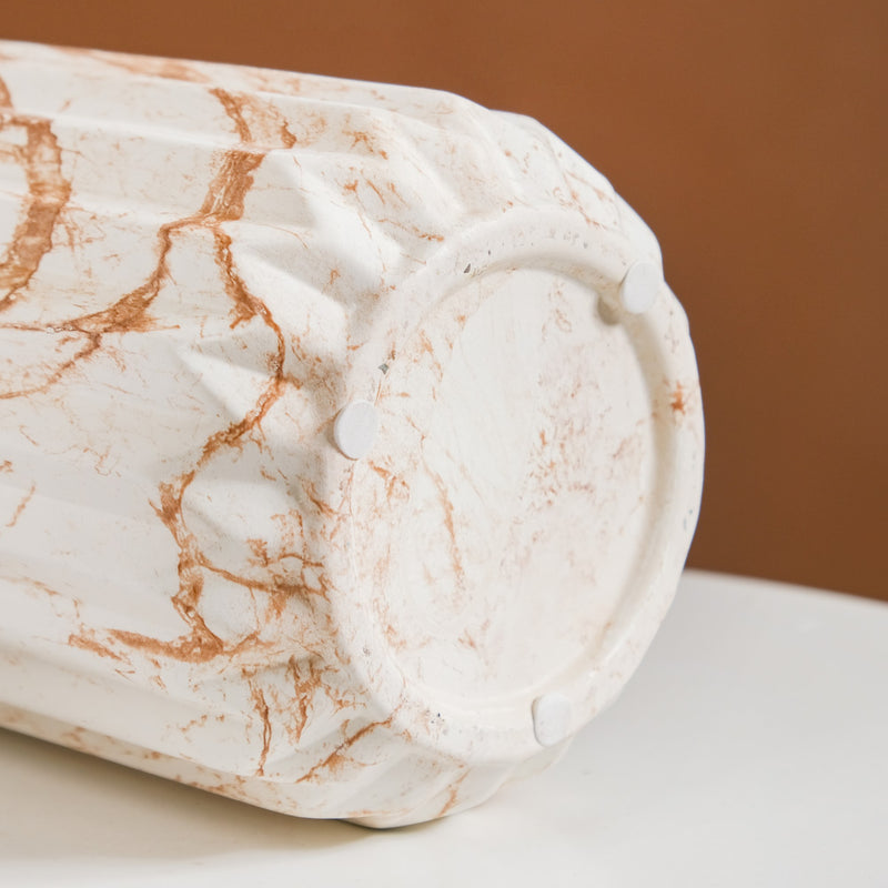 Marble Patterned Ceramic Flower Vase