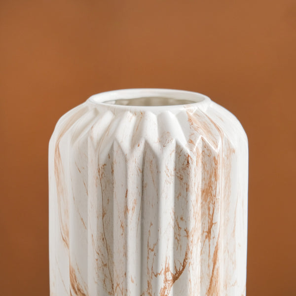 Marble Patterned Ceramic Flower Vase