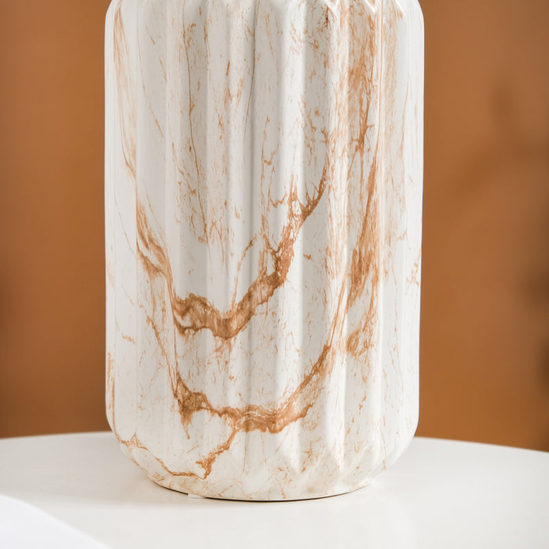Marble Patterned Ceramic Flower Vase
