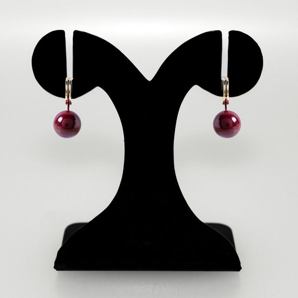 Maroon Grace Drop Dangler