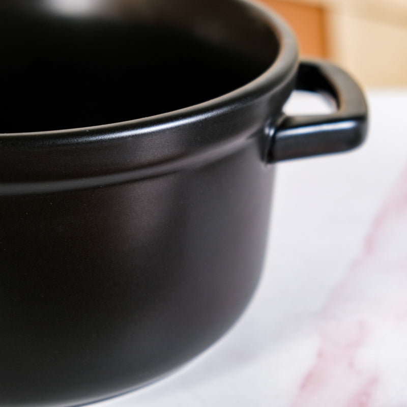 Matte Black Ceramic Cocotte 4000ml