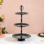 Matte Black 3 Tiered Cake Stand