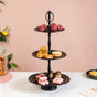 Matte Black 3 Tiered Cake Stand