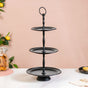 Matte Black 3 Tiered Cake Stand