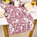 Mauve 8 Seater Cotton Water Resistant Runner 264x35cm