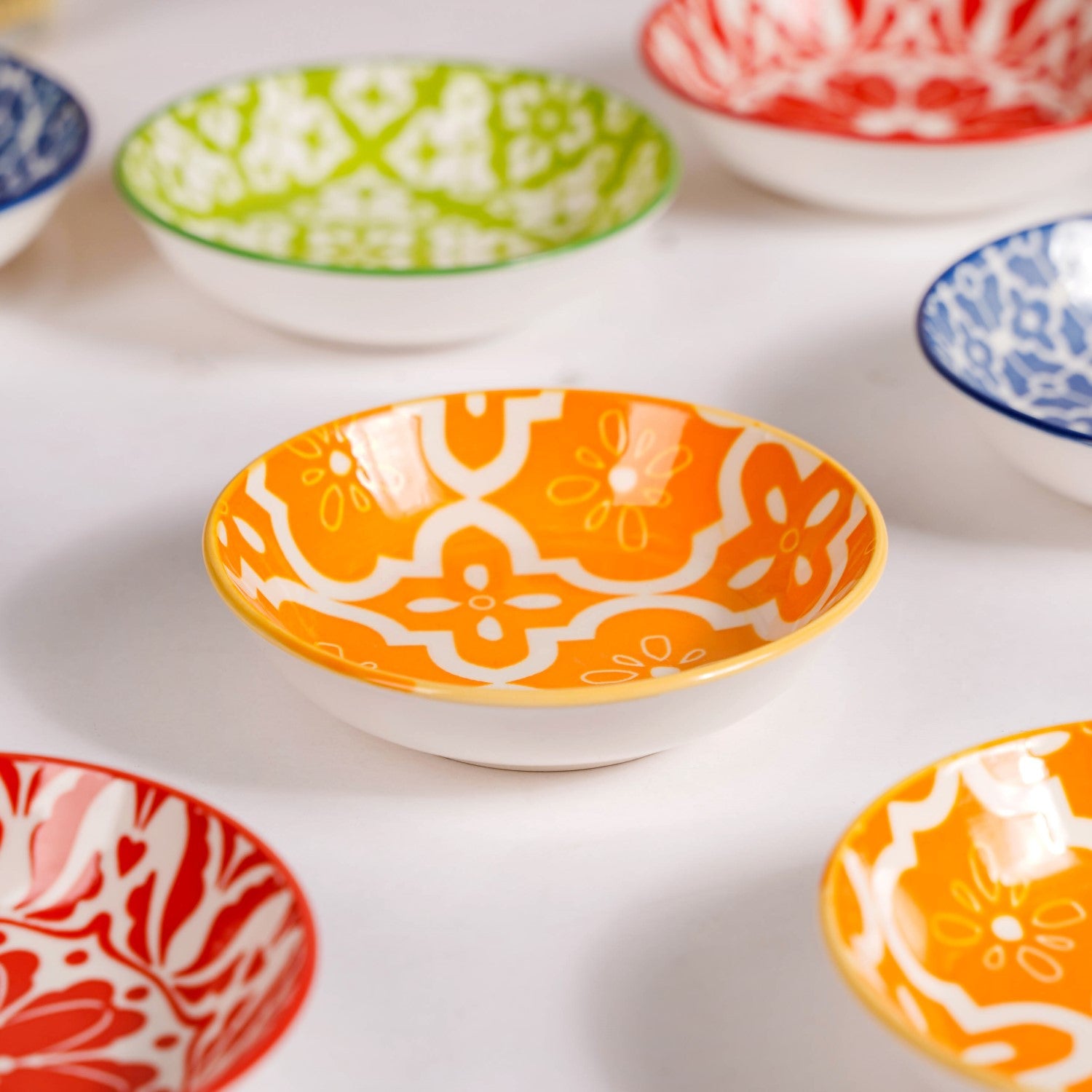 Mediterranean Vibrancy Small Ceramic Bowls Set Of 70ml Online