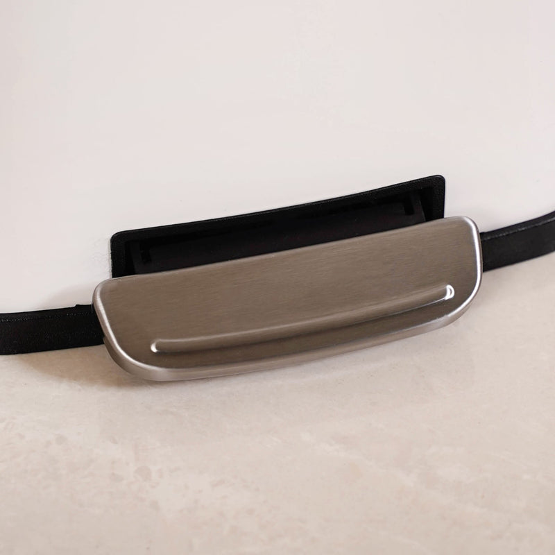 Metal Pedal Dustbin White 5000ml