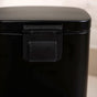Metal Pedal Dustbin Black 5000ml