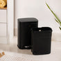 Metal Pedal Dustbin Black 5000ml