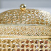 Set of 2 Vintage Jewellery Organiser Box Gold
