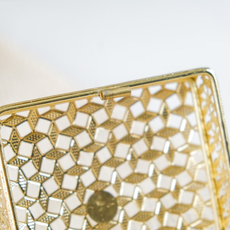 Set of 2 Vintage Jewellery Organiser Box Gold