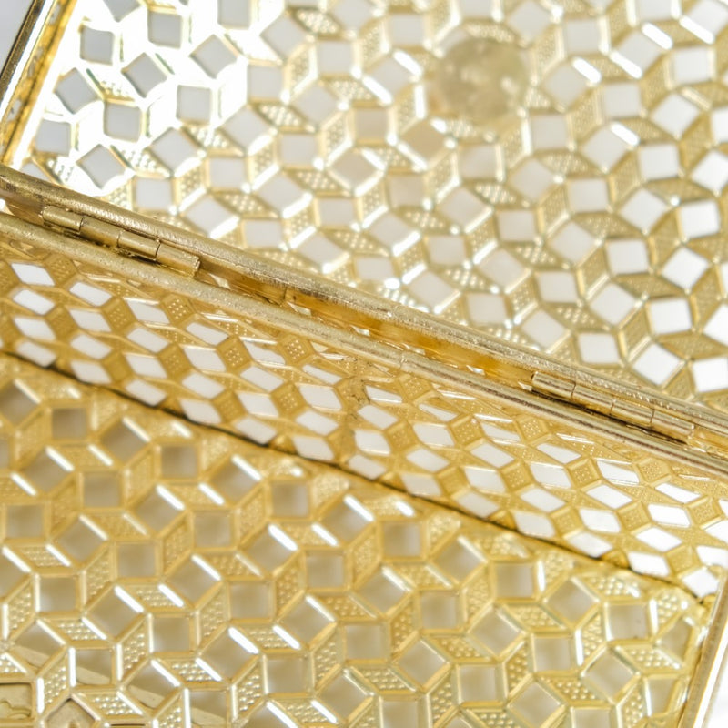 Set of 2 Vintage Jewellery Organiser Box Gold