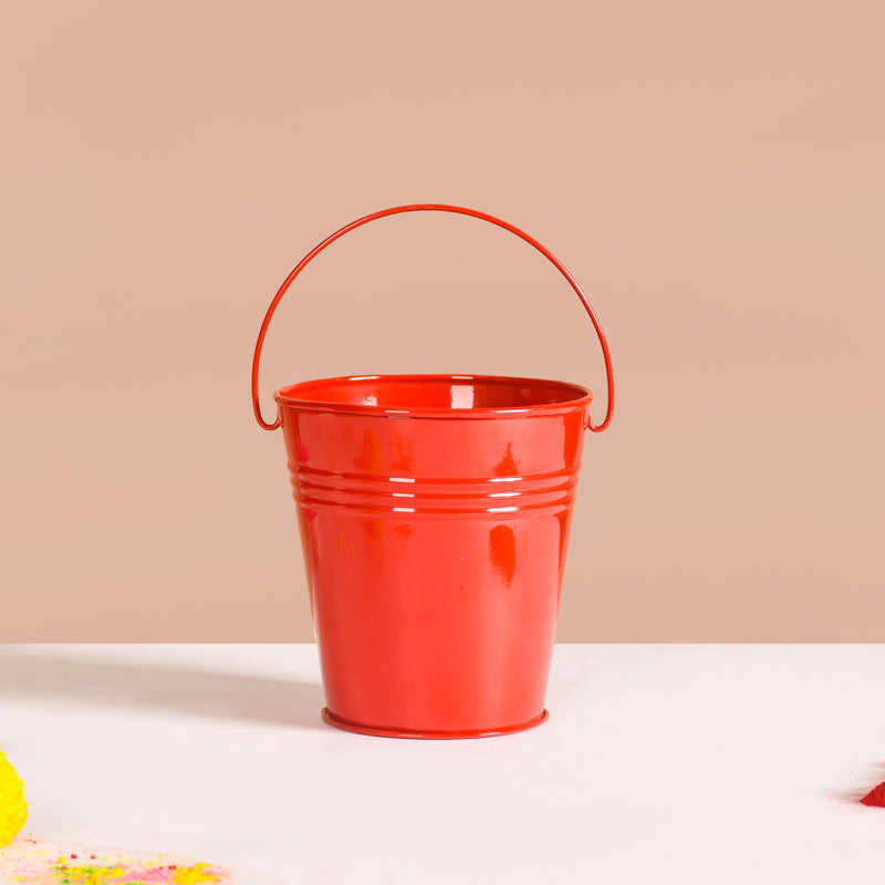 Colourful Metal Bucket Set Of 3- Colourful Metal Buckets, Set of 3 Buckets, Decorative Metal Buckets, Vibrant Bucket Set