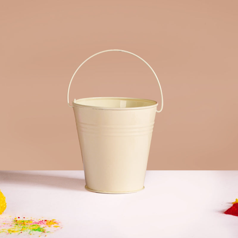 Colourful Metal Bucket Set Of 3- Colourful Metal Buckets, Set of 3 Buckets, Decorative Metal Buckets, Vibrant Bucket Set