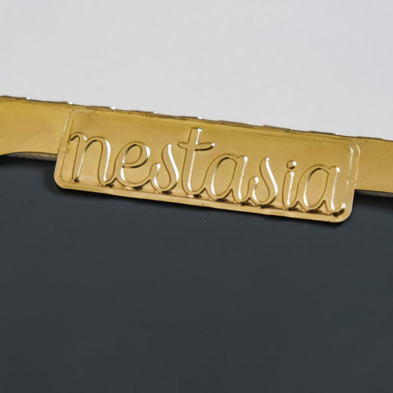 Square Decorative Tray With Glass Mirror Small