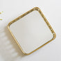 Square Decorative Tray With Glass Mirror Small