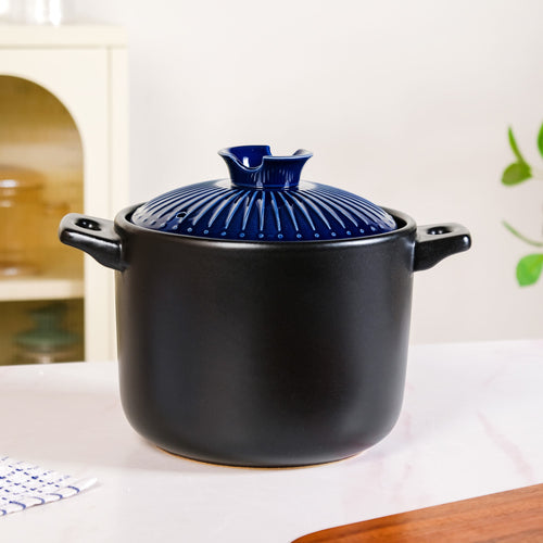 Midnight Indigo Cooking Pot With Lid 4300ml