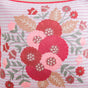 Pink Stripe Cotton Embroidered Cushion Cover 40x40cm