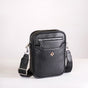 Midnight Luxe Messenger Bag Black