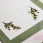 Midori Table Runner Placemats And Napkins Set In Sage Green