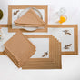 Midori Table Runner Placemats And Napkins Set In Brown