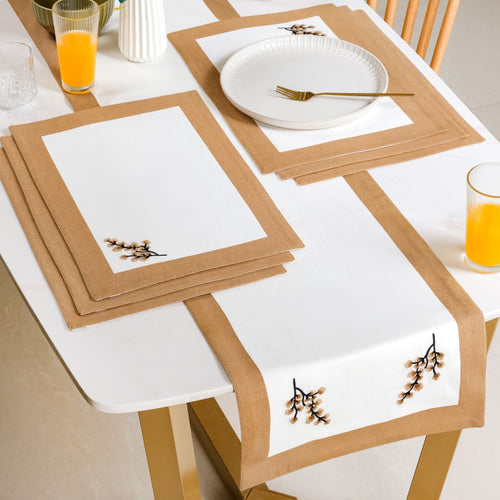 Midori Everyday Table Linen Set Of 7 With Placemats And Runner