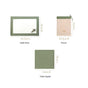 Midori Cotton Table Napkin And Mat Set Of 12 In Sage Green