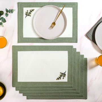 Midori Pure Cotton Table Mat Set Of 6