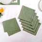 Midori Cotton Table Mat And Napkin Set of 12 In Sage Green