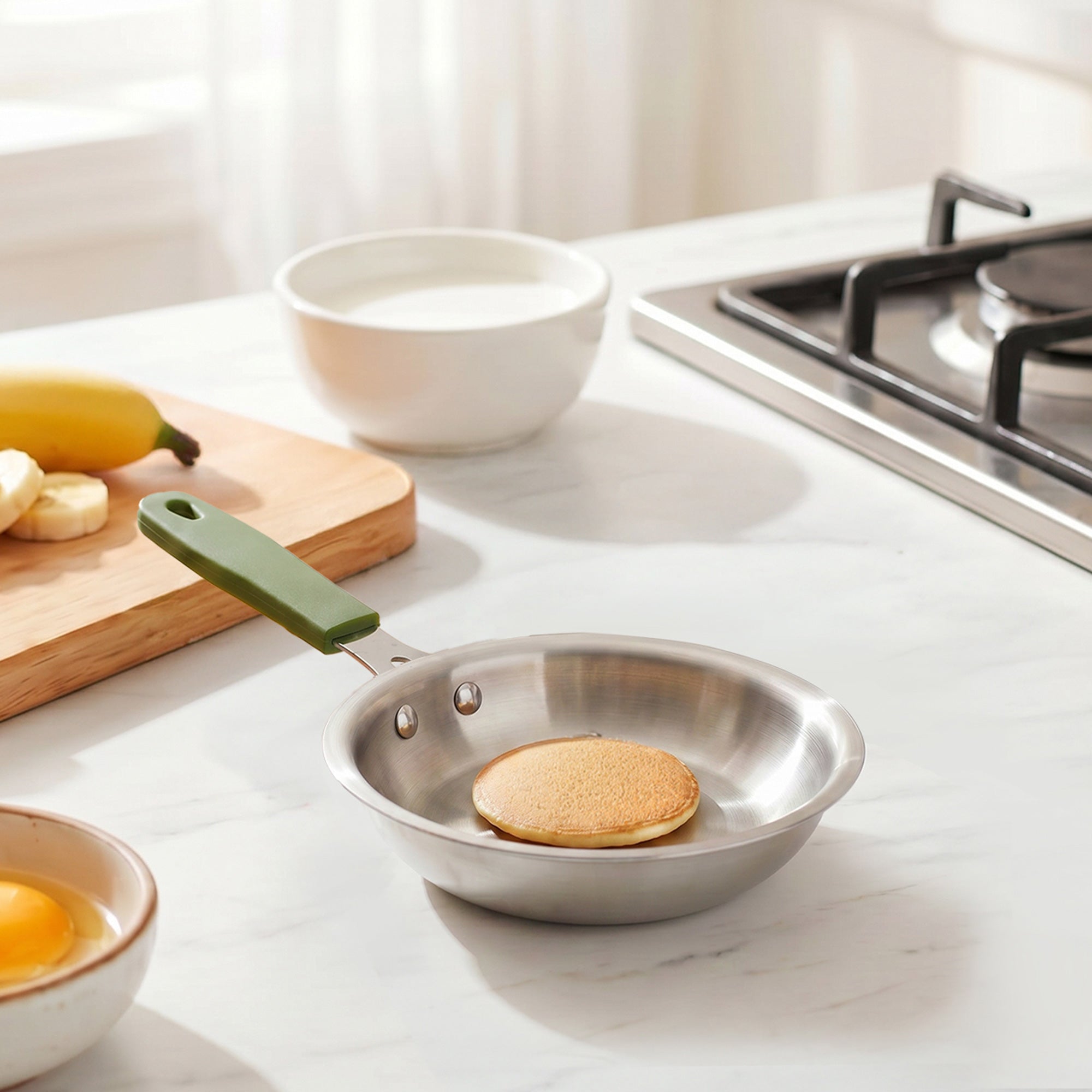 Pico Triply Stainless Steel Induction Safe Mini Fry Pan 600ml