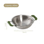 Pico Triply Stainless Steel Kadai With Silicone Handles 600ml