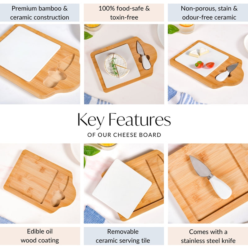 Minimalist Charcuterie Board With Knife