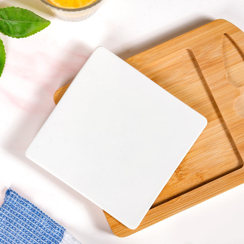 Minimalist Charcuterie Board With Knife