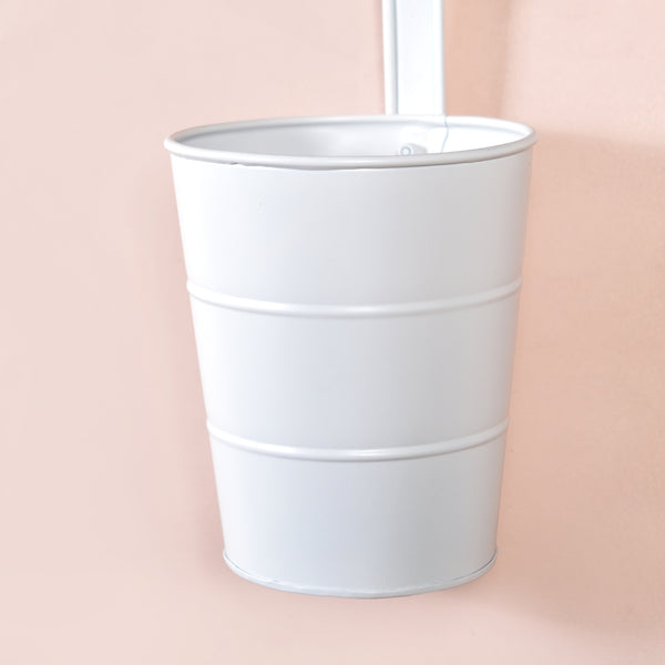 Minimalist Hanging Bucket Planter Set Of 3 Ivory