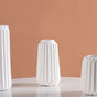 Minimalist Matte White Flower Vase Set Of 3