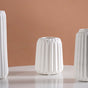 Minimalist Matte White Flower Vase Set Of 3