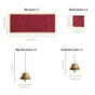 Minimalist Puja Mandir Large With Puja Thali Aasan And Ghanti