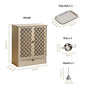 Minimalist Puja Mandir Large With Puja Thali Aasan And Ghanti