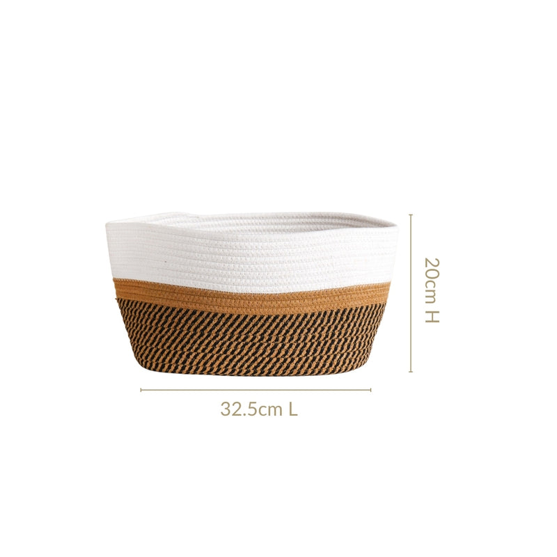 Minimalist Roped Cotton Storage Basket