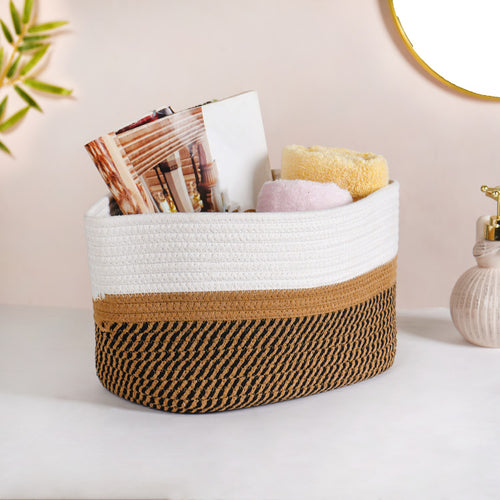 Minimalist Roped Cotton Storage Basket
