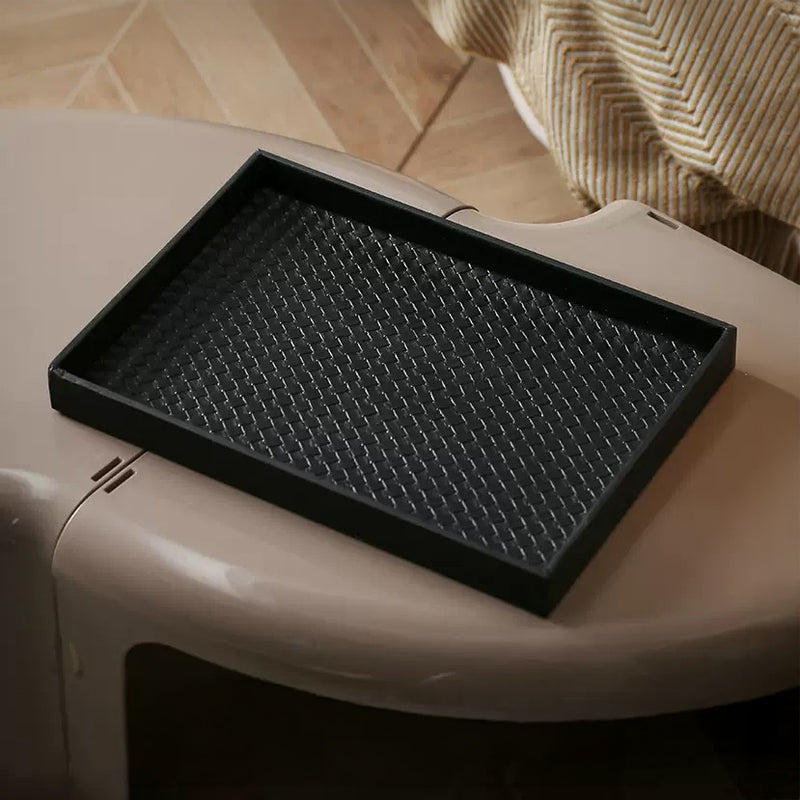 Minimalist Rectangle Organiser Tray Black