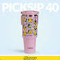 Minions Doodle Moods PickSip 40 Bottle 1200ml Pink