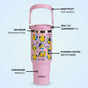 Minions Doodle Moods PickSip 40 Bottle 1200ml Pink