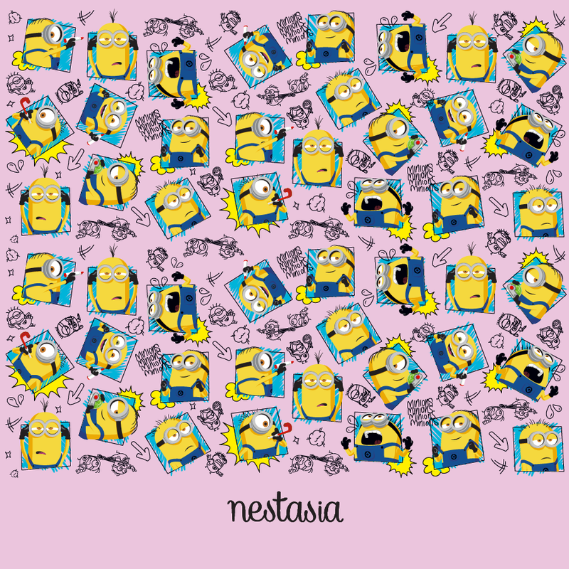 Minions Doodle Moods PickSip 40 Bottle 1200ml Pink