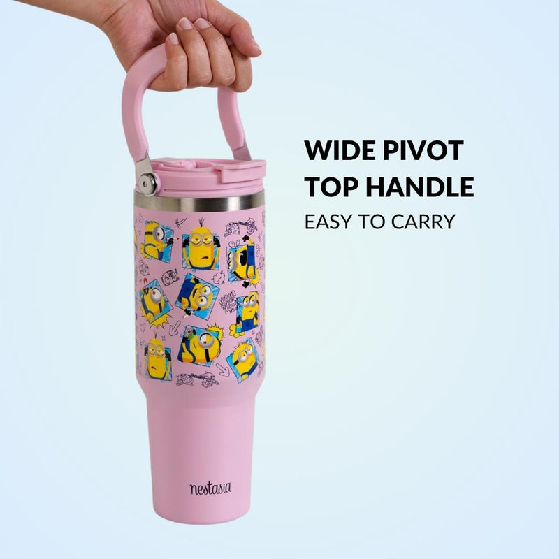Minions Doodle Moods PickSip 40 Bottle 1200ml Pink