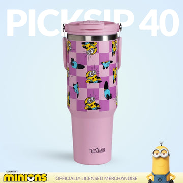 Minions Hide And Seek PickSip 40 Bottle 1200ml Pink
