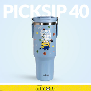 Minions It Gets Worse PickSip 40 Bottle Blue
