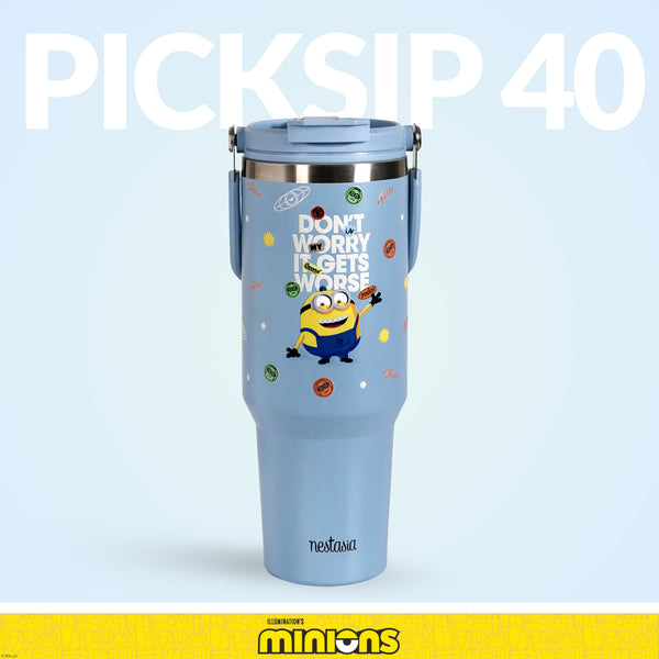Minions It Gets Worse PickSip 40 Bottle Blue