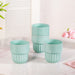 Mint Blue Stackable Ceramic Cup Set Of 4 280ml